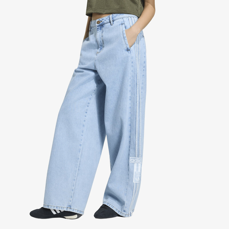 adidas Originals Kalhoty adidas Adibreak Mid-Rise Wide-Leg Denim