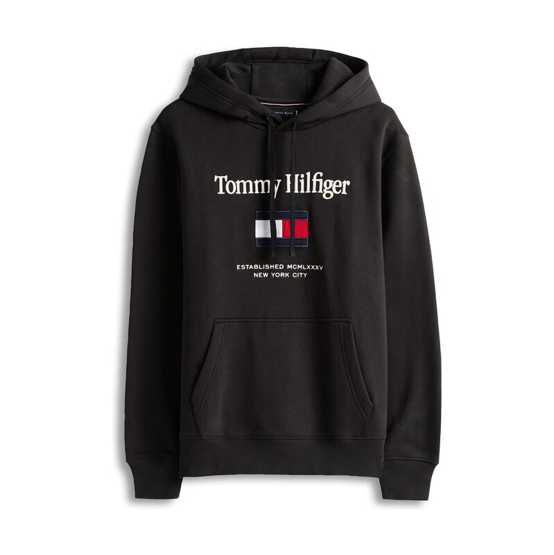 TOMMY HILFIGER Mikina námořnická modř / červená / černá / bílá