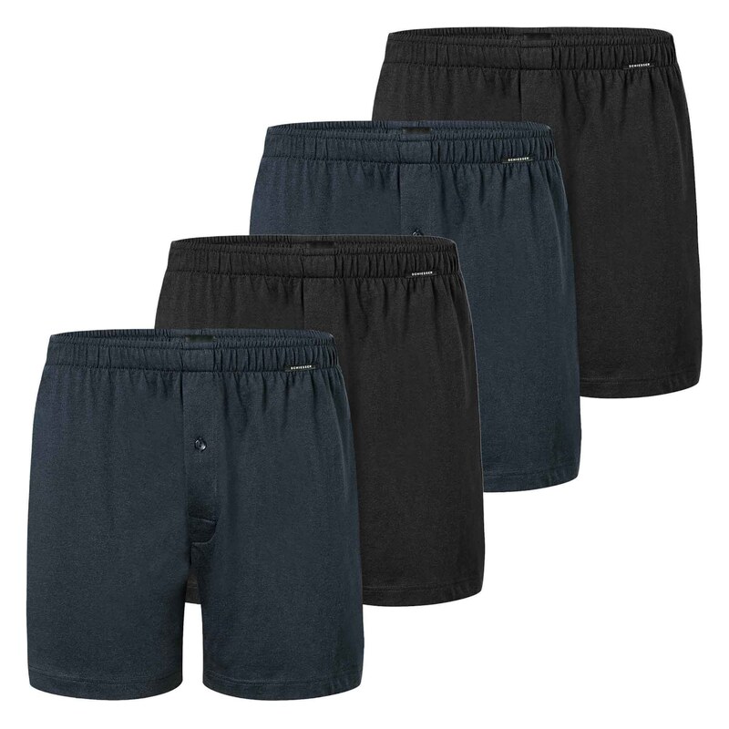 SCHIESSER Boxerky černá