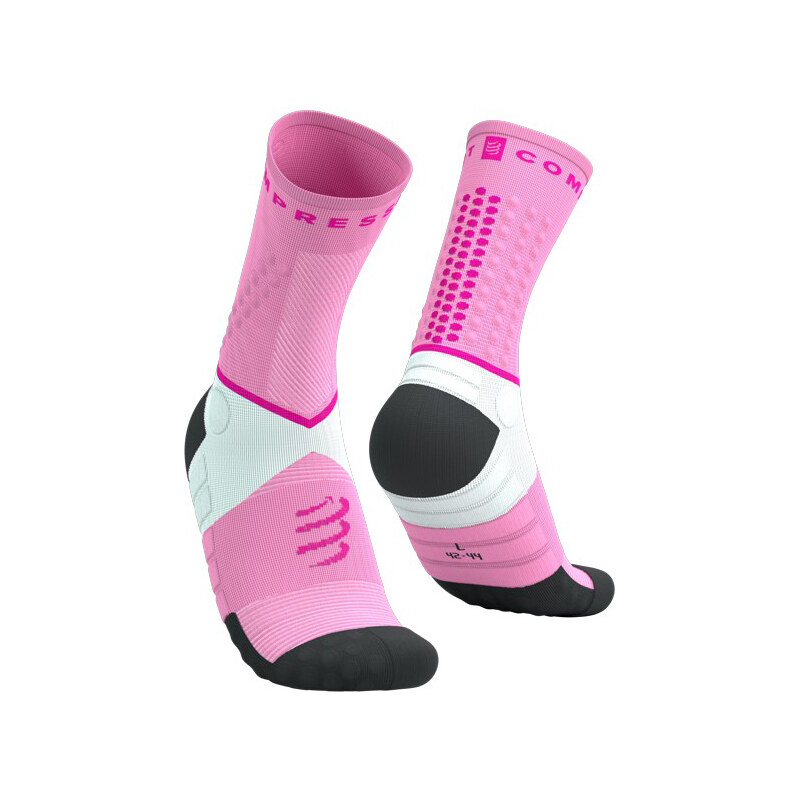 Kompresní ponožky Compressport Ultra Trail Socks V2.0 - Begonia