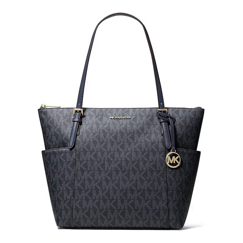 Kabelka Michael Kors jet set medium logo modrá