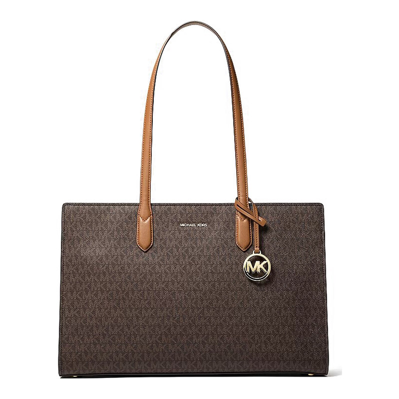 Michael Kors kabelka přes rameno velká logo hnědá