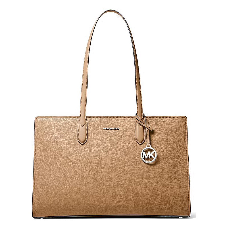 Michael Kors kožená kabelka přes rameno velká hnědá