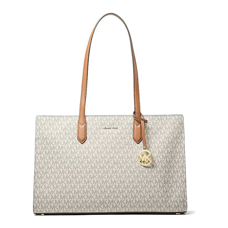 Michael Kors kabelka přes rameno velká logo vanilla