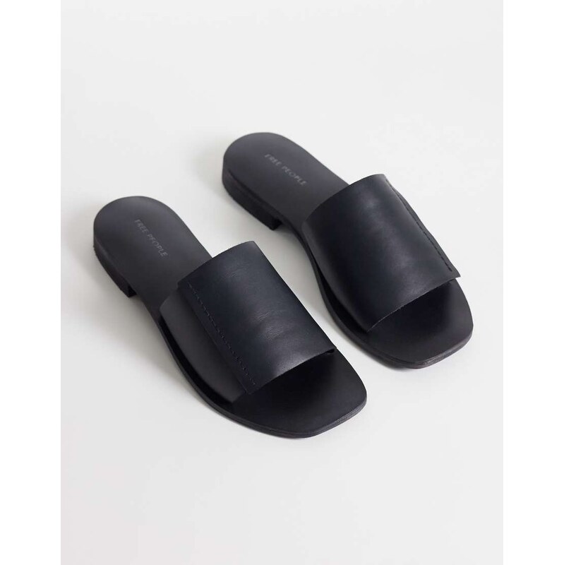 Free People verona slide sandal in black
