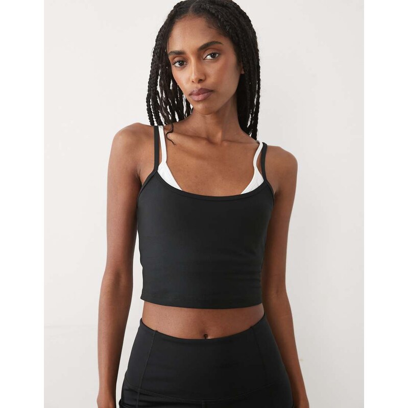 Abercrombie & Fitch YPB sculpting double layer workout cami in