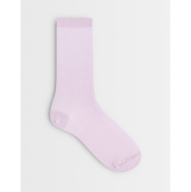 ARKET cotton rib socks in lilac-Purple