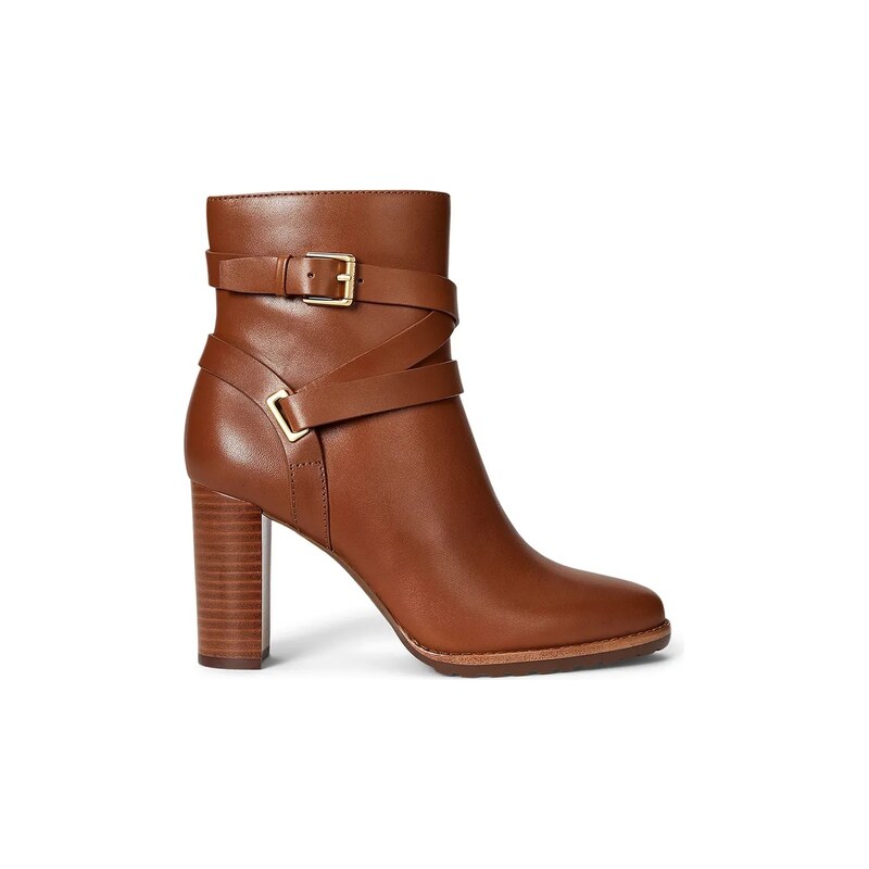 Lauren Ralph Lauren Kožené kotníkové boty Lauren Ralph Lauren