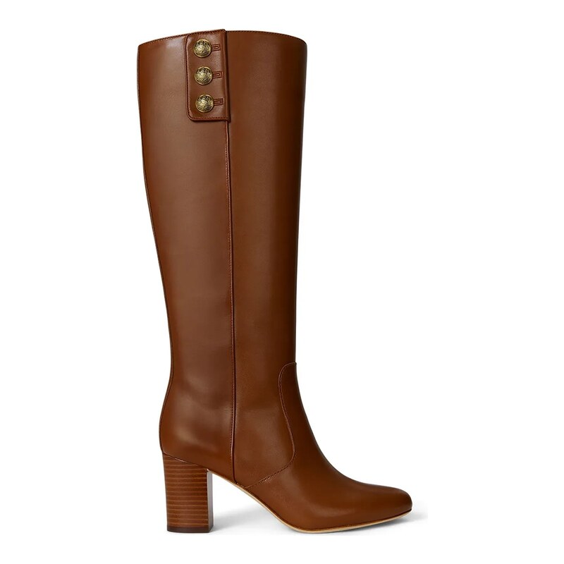 Lauren Ralph Lauren Kožené kozačky Lauren Ralph Lauren Kenndi Tl
