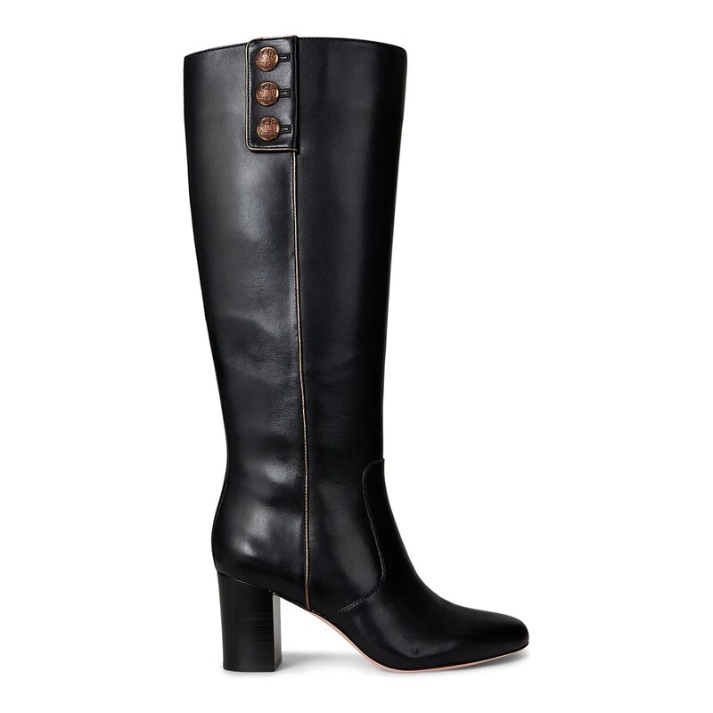 Lauren Ralph Lauren Kožené kozačky Lauren Ralph Lauren Kenndi Tl