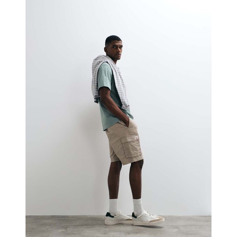 Calvin Klein Jeans cargo shorts in stone-Neutral