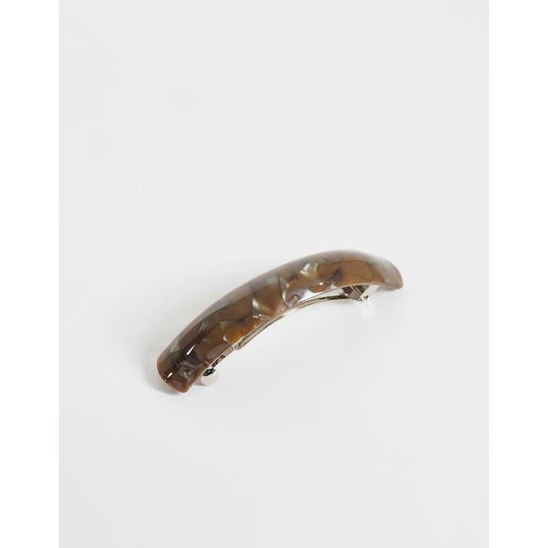 Sui Ava curved cherie hair clip in brown