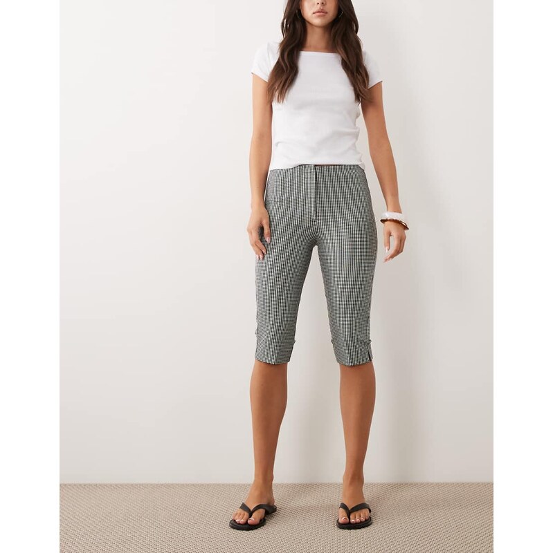 Abercrombie & Fitch high rise bengaline capri trousers in