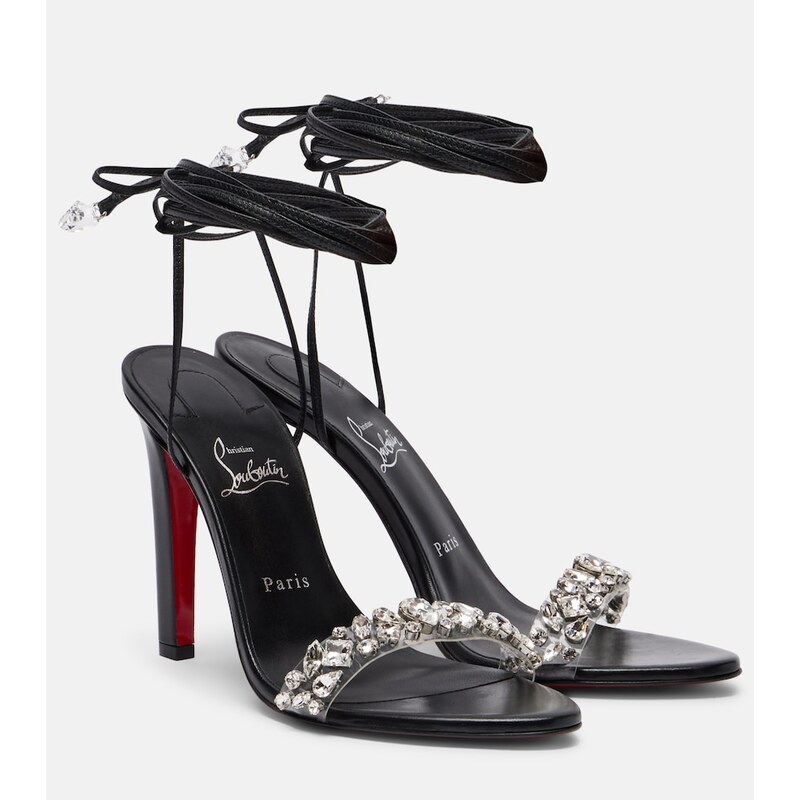 Christian Louboutin Fanny Jolly embellished leather sandals