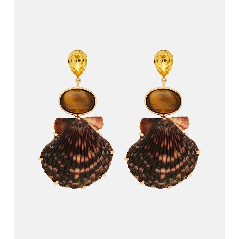 Jennifer Behr Augustine crystal-embellished drop earrings