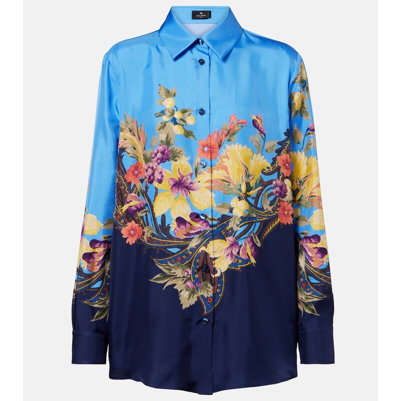 Etro Floral silk shirt