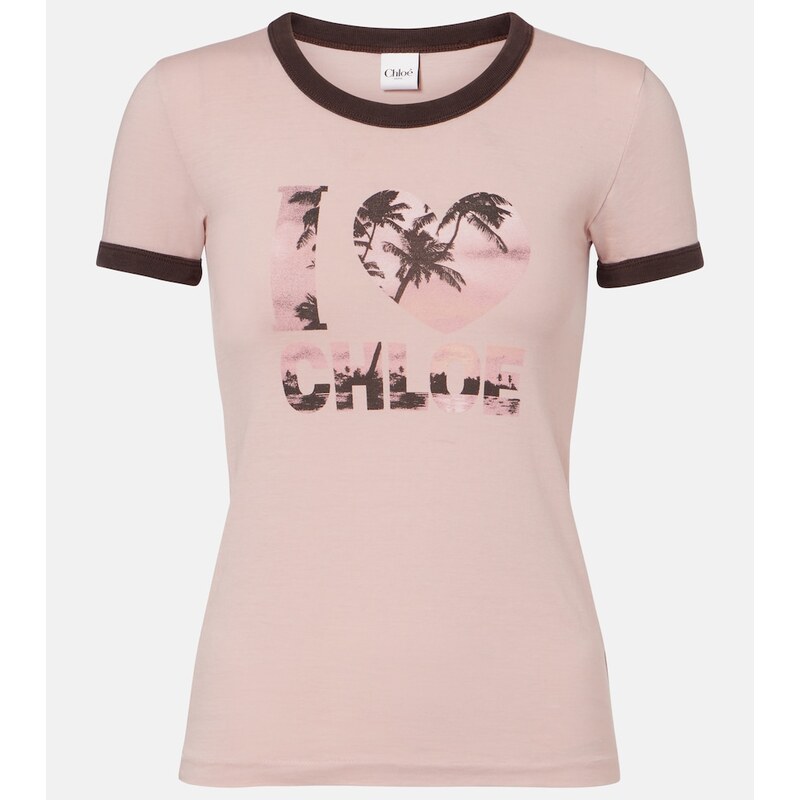 Chloe ChloÃ Printed cotton T-shirt