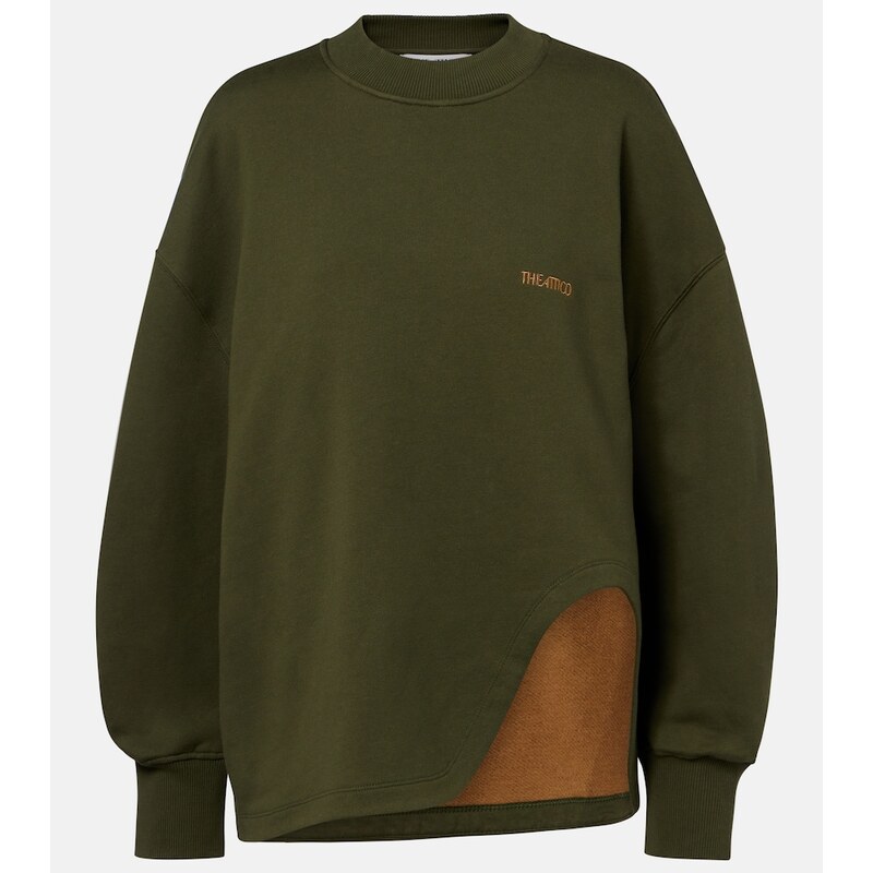 The Attico Oversized cotton jersey sweatshirt