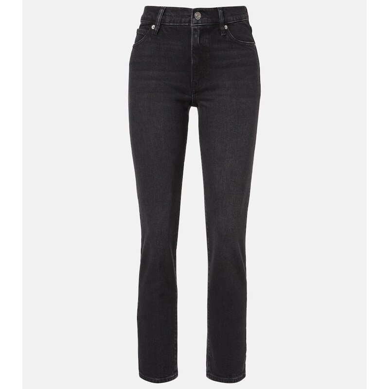 Frame Borrowed cropped straight jeans