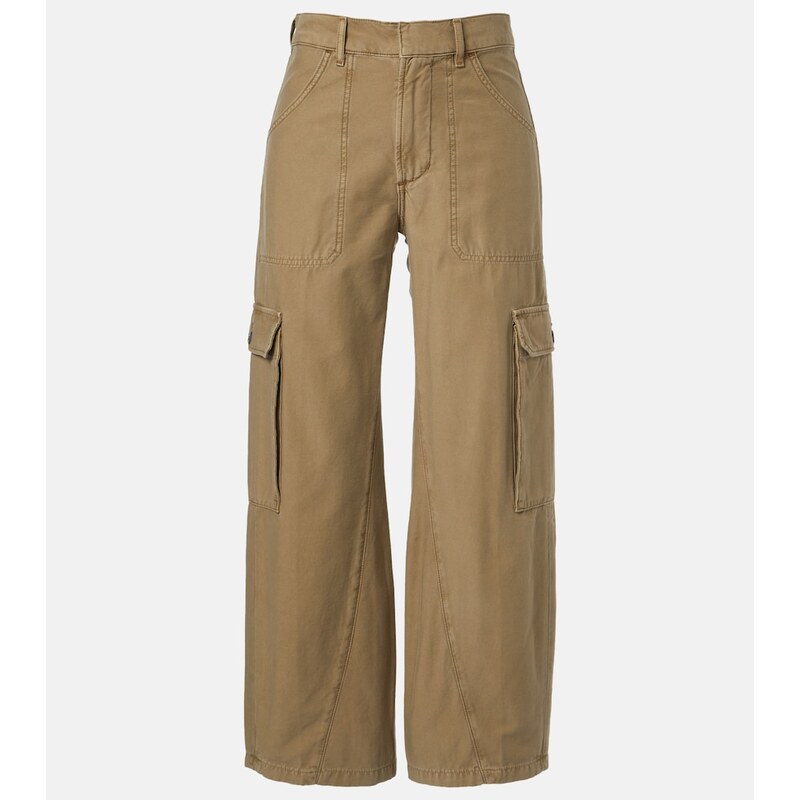 Citizens of Humanity Thassos cropped cotton twill cargo pants