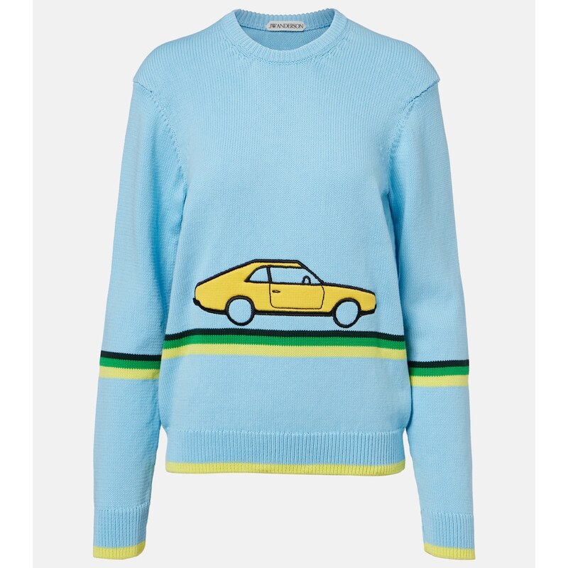 JW Anderson Embroidered cotton sweater