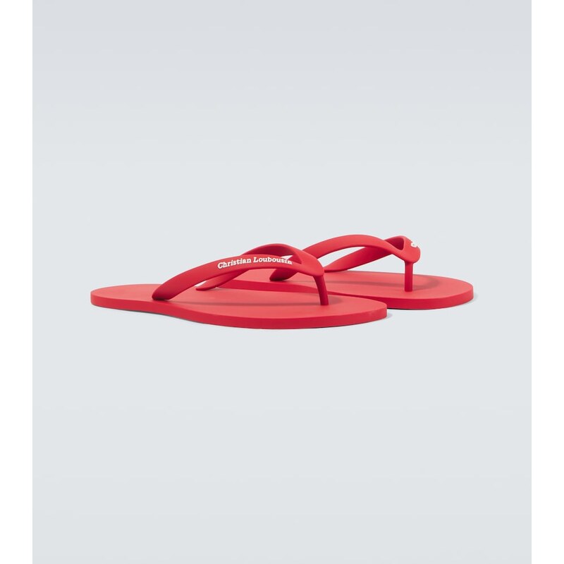 Christian Louboutin Logo thong sandals