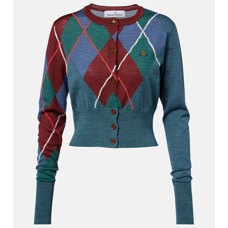 Vivienne Westwood Argyle wool and cotton cardigan
