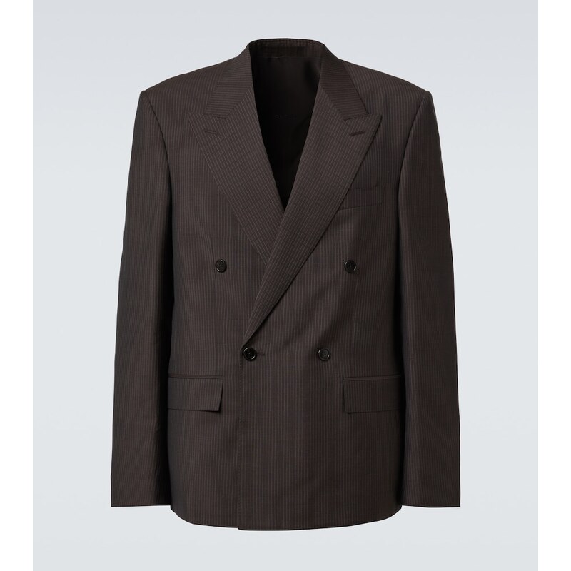 Gucci Pinstripe wool and mohair blazer