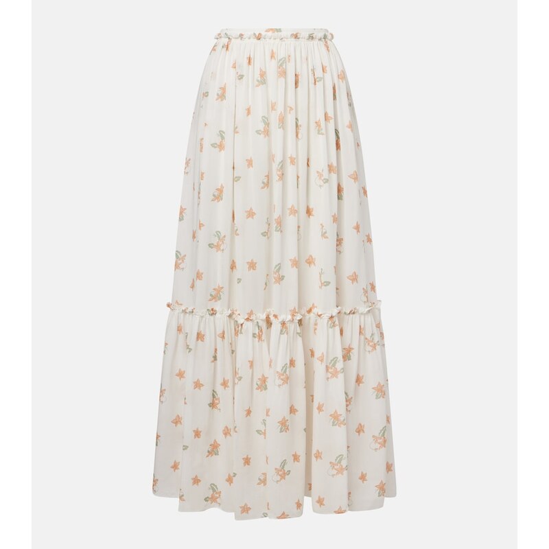 Chloe ChloÃ Floral silk maxi skirt