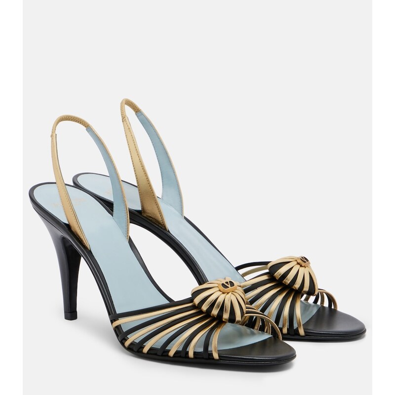 Valentino Garavani CÅur Royal leather slingback sandals