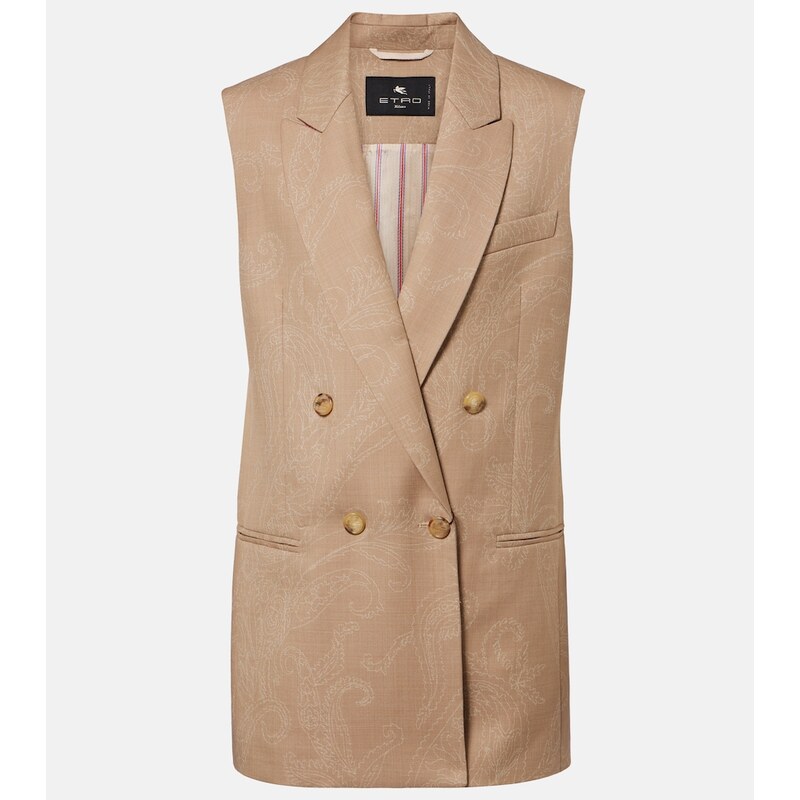 Etro Wool jacquard vest