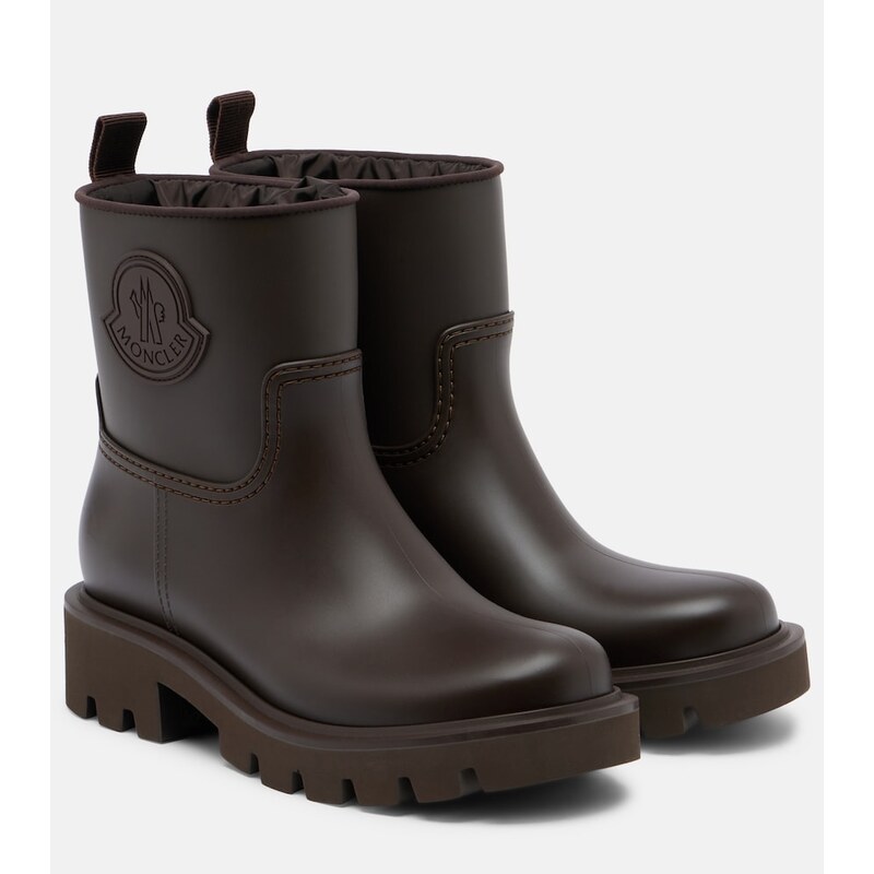 Dámské Moncler Kickstream holínky v tmavě hnědém odstínu