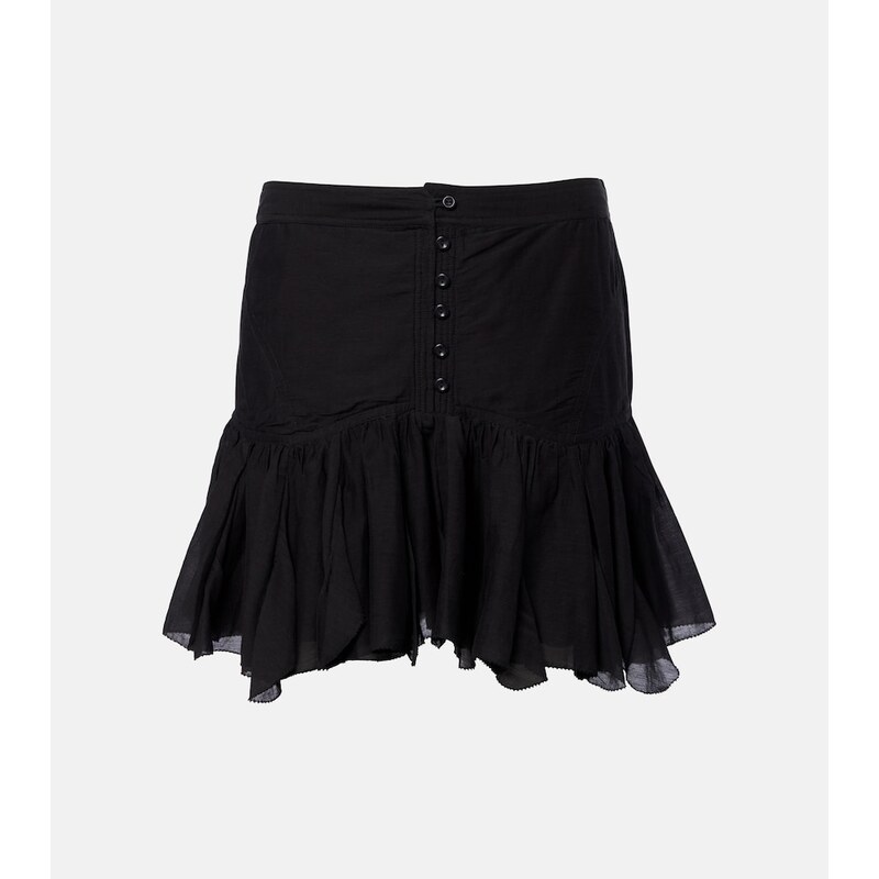 Marant Etoile Daneen ruffled cotton-blend miniskirt