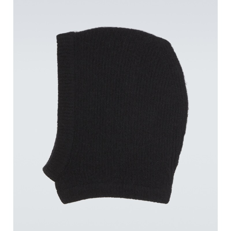 Rick Owens Alpaca and wool-blend hood