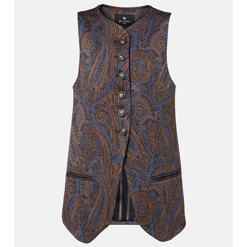 Etro Paisley jacquard vest
