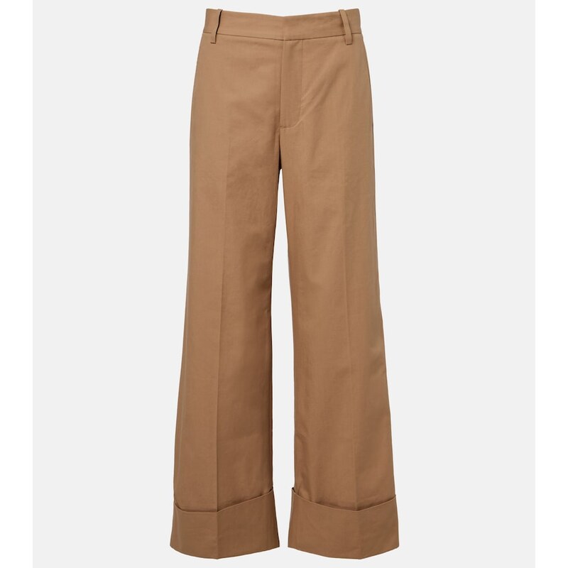 Frame Cuffed Slim Palazzo wide-leg pants