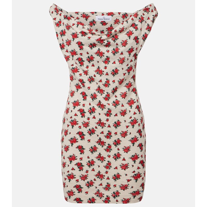 Vivienne Westwood Anna floral cotton jersey minidress