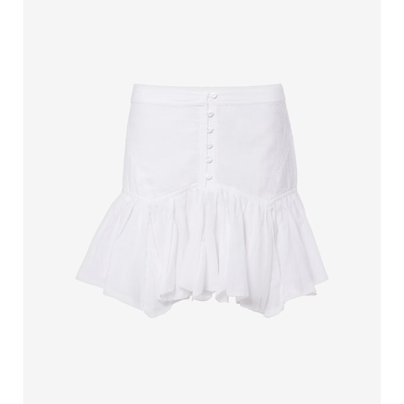 Marant Etoile Daneen ruffled cotton-blend miniskirt