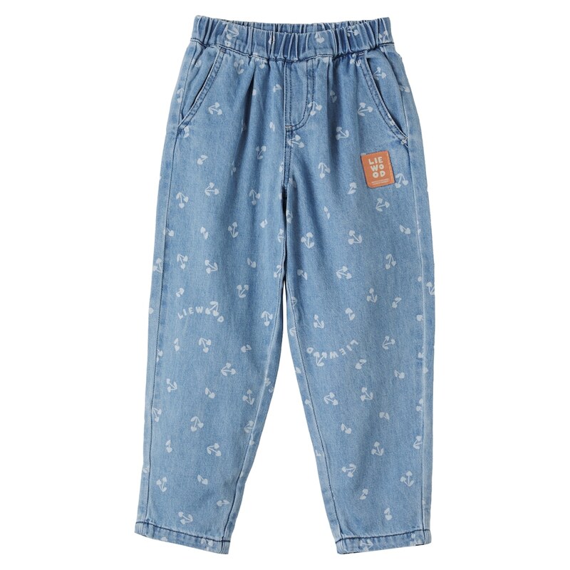 Liewood Borris printed barrel-leg jeans