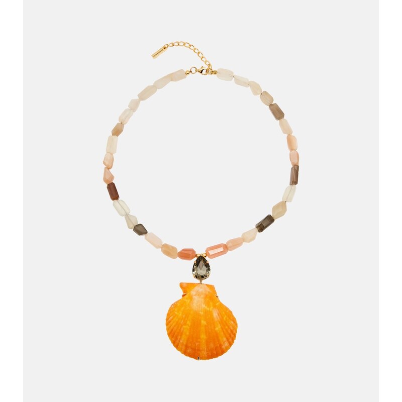 Jennifer Behr Syrena embellished pendant necklace