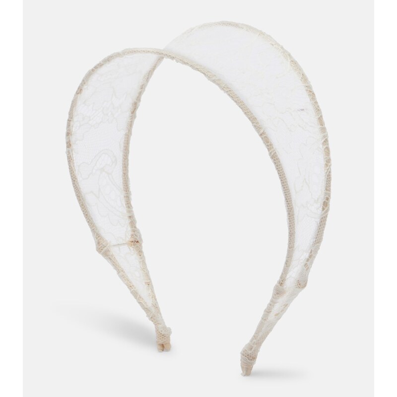 Jennifer Behr Thalia silk lace headband