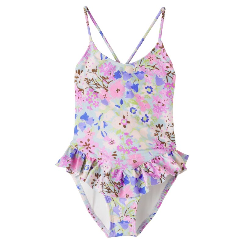 Zimmermann Kids Solstice floral ruffled swimsuit