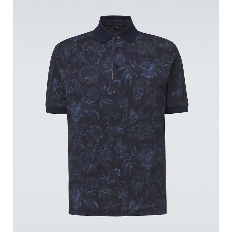 Etro Floral cotton piquÃ polo shirt