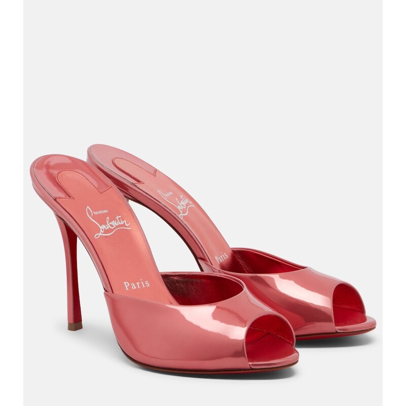 Christian Louboutin Me Dolly laminated leather mules