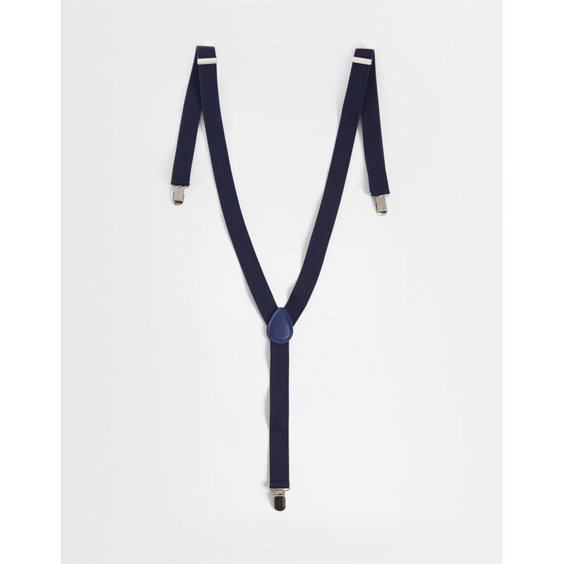 ASOS DESIGN braces in navy