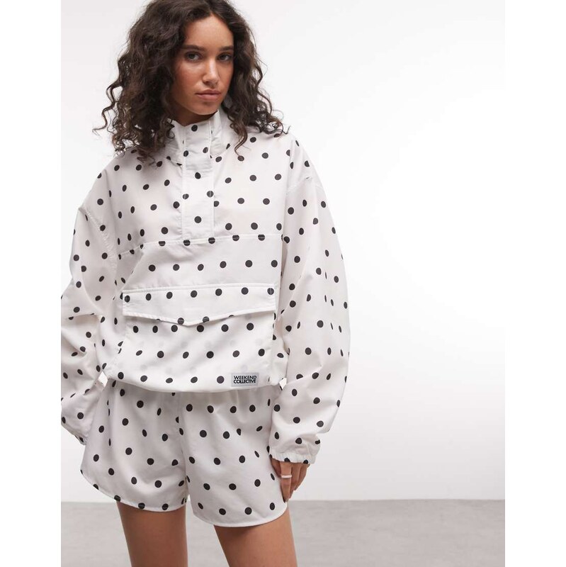 ASOS Weekend Collective Weekend Collective Polka dot track top