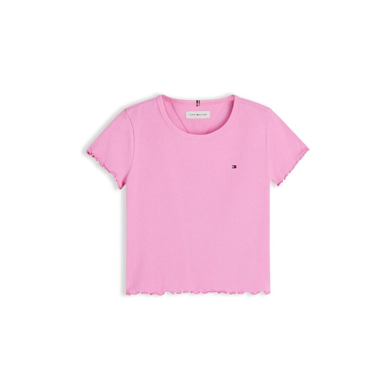 TOMMY HILFIGER Tričko Essential Extra Slim Short Sleeve růžová