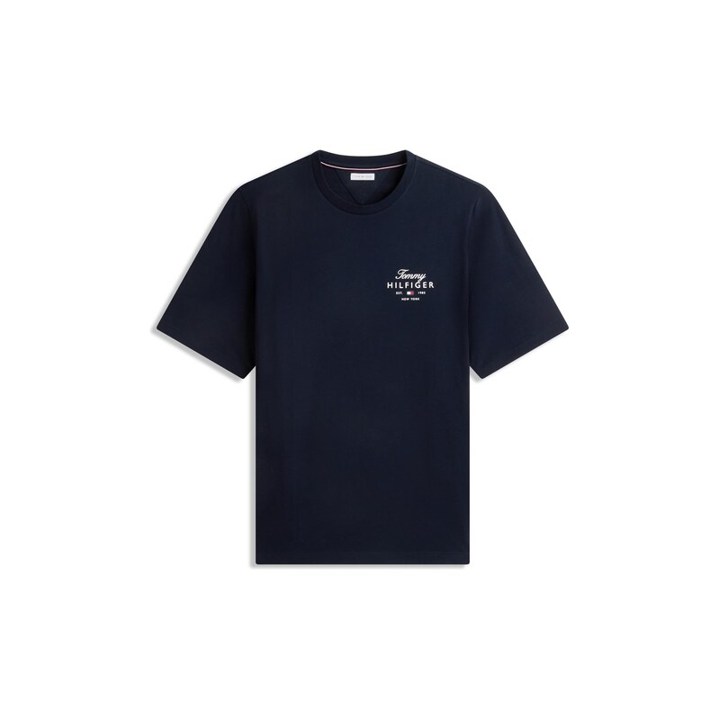 Tommy Hilfiger Big & Tall Tričko tmavě modrá / bílá