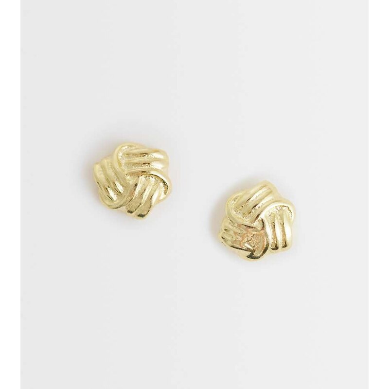 Kingsley Ryan gold plated knot stud
