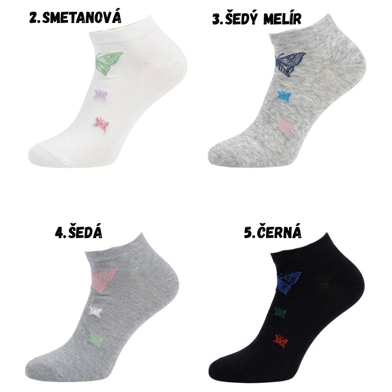 DÁMSKÉ KOTNÍČKOVÉ PONOŽKY Aura.Via ND7123